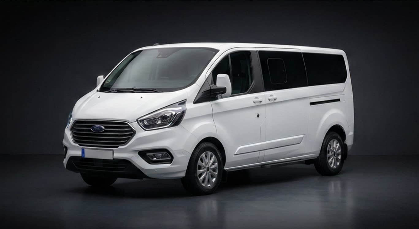 Ford Tourneo Custom 8-seater MPV for group airport transfers and long-distance travel