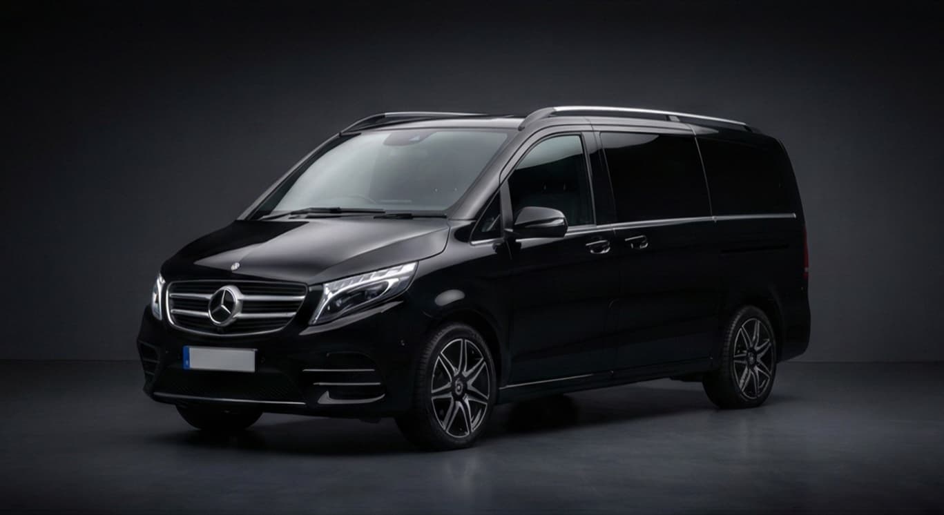 Mercedes V-Class luxury MPV for airport transfers and chauffeur travel in West Lancashire